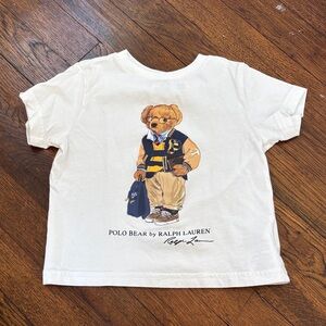 Ralph Lauren Kids White Polo Bear Tee